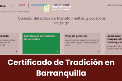 certificado de tradicion en barranquilla