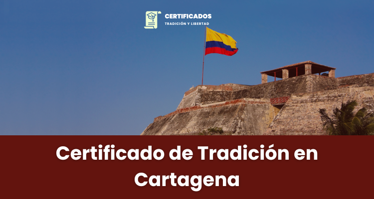 Certificado de Tradición y Libertad en Cartagena