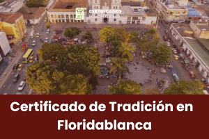 Certificado de libertad y tradicion en linea Floridablanca